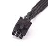 New 2pcs PCI-e 6Pin Male 1 to 4 SATA 15Pin Power Supply Cable For CORSAIR RM Series