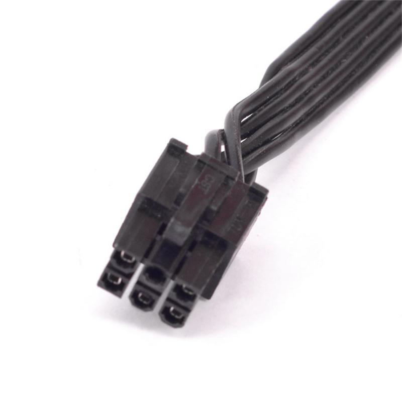 New 2pcs PCI-e 6Pin Male 1 to 4 SATA 15Pin Power Supply Cable For CORSAIR RM Series