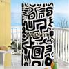 Ethnic Tribal Patterns Customize Text Beach Towel Super Soft Microfiber Quickdry Fabric Perfect for Traveling Yoga Camping and Swimming