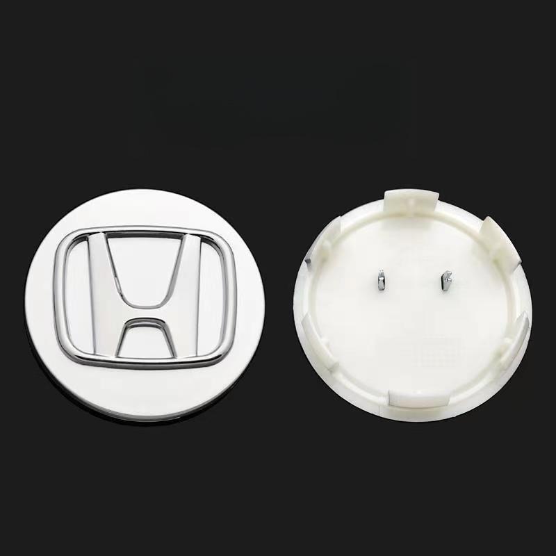 AAAKN1 4PCS 58/69mm Car Hub Cap Decor Sticker Badge Wheel Center Cover Decal Auto Modification Accessories For Honda Civic Accord