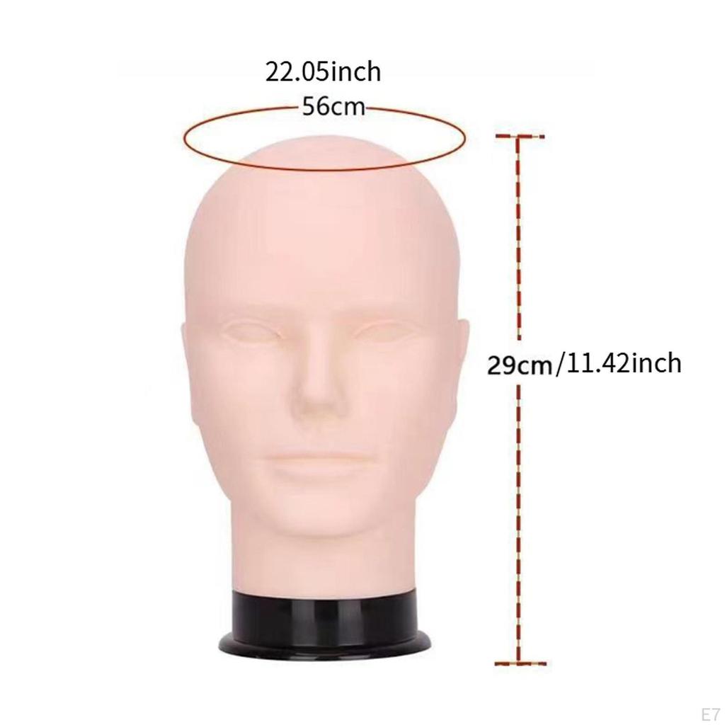 Erkek Kel Manken Baş Manken Modeli Çok İşlevli Sabit Tabanlı Gözlük Eğitimi