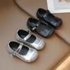 2025 Spring/Autumn Sequin Princess Shoes with Pearl Buckle for Girls