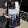 Phone Case for iPhone 17 Air 16E 15 16 Pro Max Geometric Marble Pattern Cover 14 Plus 13 12 Mini Soft Shell Silicone Fundas