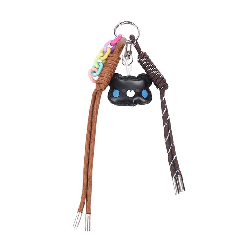 Handmade Keychains Diy Bags Pendants Smiling Faces Woven Ropes Cute Accessories Woven Ropes Decorations