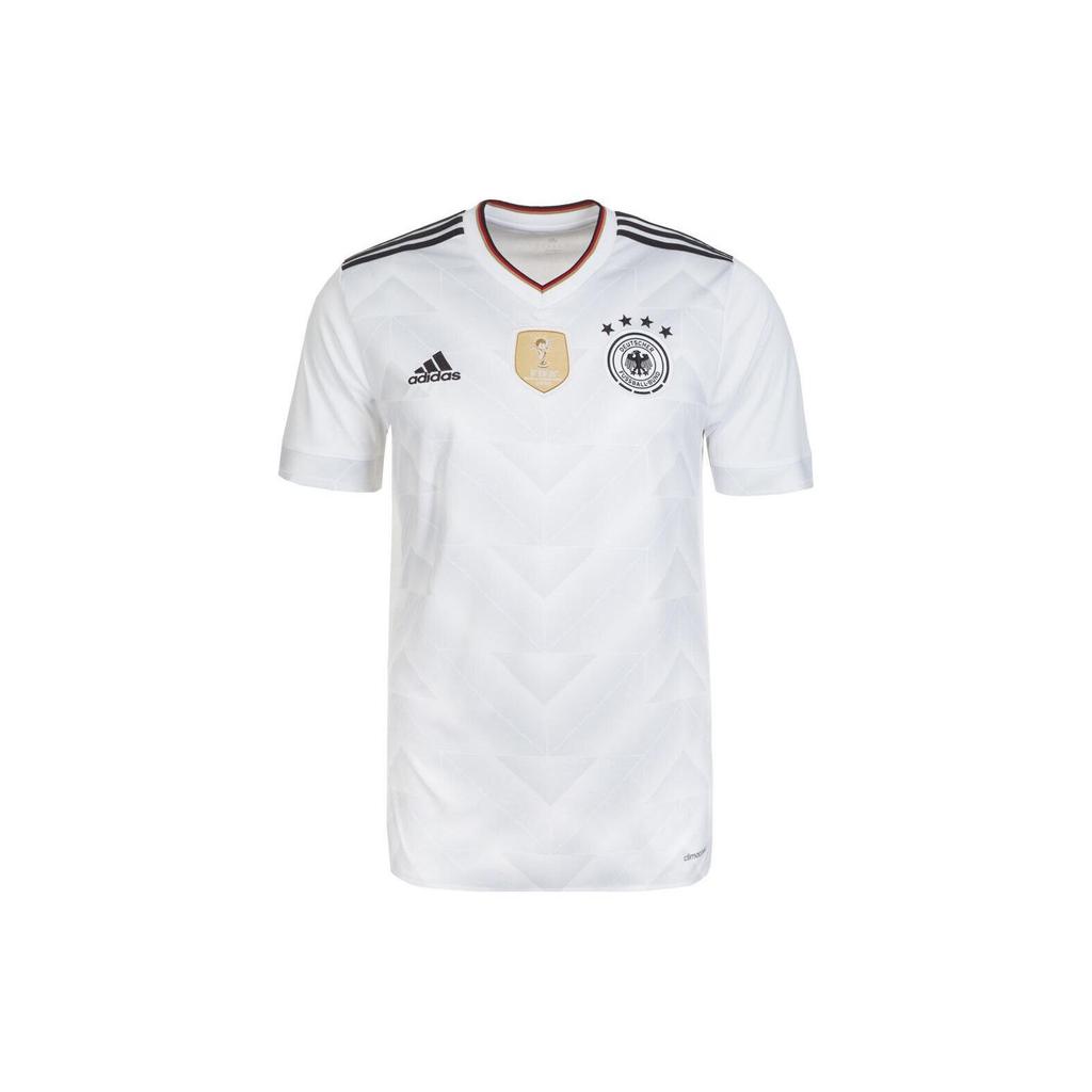 Adidas Striped V-Neck T-Shirt With Brand Logo Print Men Tops White B47873