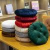 Silk Fabric Chair Cushion Round Sofa Seat Cushion Durable Tatami Mat  for Home&Office