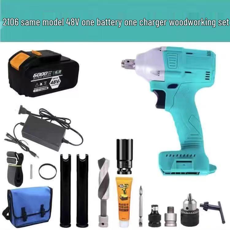 Bürstenlose elektrische Schraubenschlüssel für die Holzbearbeitung: Hohes Drehmoment Schlagbohrwerkzeug, Nur Gerät