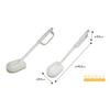 Ohe Bath Brush, 45.5cm long x 9cm wide x 9.5cm high, Magnetic Unit, Bath Cleaning Sponge, White