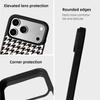 EYCASE Grid Series for iPhone 17 Pro Max Magnetic Case Black Edge TPU + Acrylic Cover Compatible with MagSafe