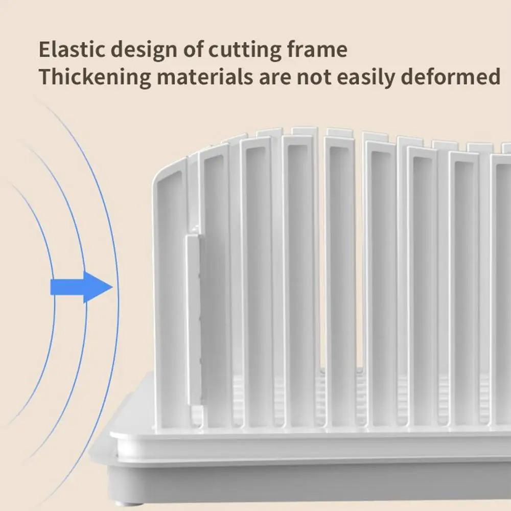With Bread Crumb Tray Toast Slicer Adjustable Width Bread Slicing Plate Manual Bread Slicer Loaf