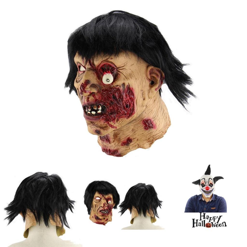 Handcrafted Latex Halloween Mask Joker Mask Bat Clown Mask Demon Clown Mask