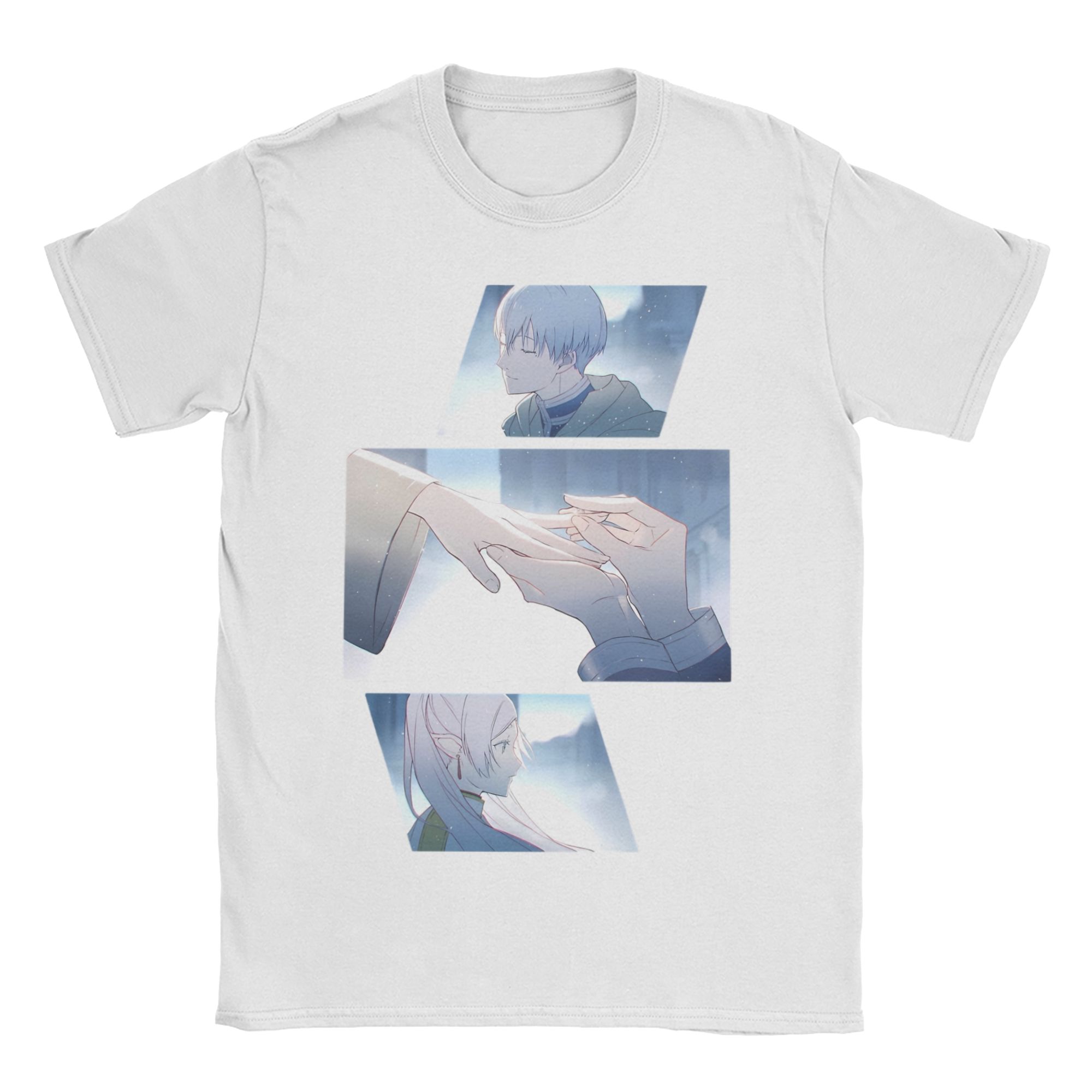 Unisex Women s Frieren T Shirt  Cotton Clothing Novelty Short Sleeve O Neck Tee Shirt Birthday Gift T-Shirts S
