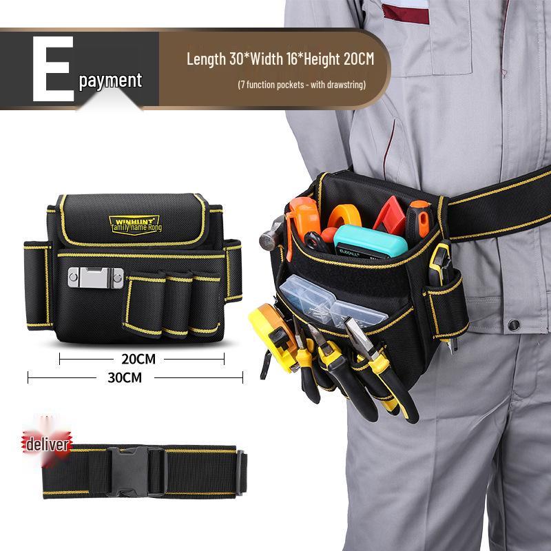 Langlebiger Elektriker Werkzeuggürtel: Multifunktionale Canvas-Hüfttasche für tragbare Aufbewahrung