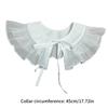 Vintage Ruffle Lace Collar Detachable Faux Collar Women and Girl Neckwear Blouse Skirt Decorative Collar for Theme Event