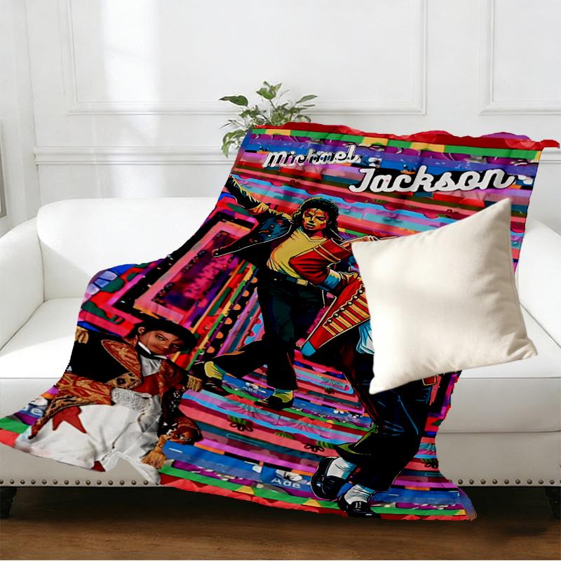 Coperta Stampata Michael Jackson - Morbida e Confortevole, per Camera da Letto, Viaggio, Divano, Decorazione Casa - Regalo di Compleanno Natale per Amico