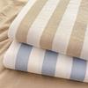 Skin Friendly and Comfortable Washed Cotton Striped Series Single Bed Sheet for Home Use, Double Student Dormitory, Single Bed Sheet