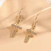European Style Luxury Cross Earrings, Minimalist Instagram-Worthy Street Fashion Jewelry