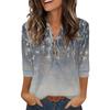 Camisas de Manga 3/4 Heley para Mujer Moda Verano Blusas Ropa para Vacaciones en la Playa