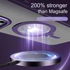 Premium Armor Clear Case For iPhone 16 Pro Max Plus Strong Magnetic Metal Ring Hidden Stand For Magsafe Wireless Charger Mount
