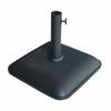 Square Umbrella Base Cement 45X45X7.3 Cm 25KG Black Garden Pool Terrace 10458