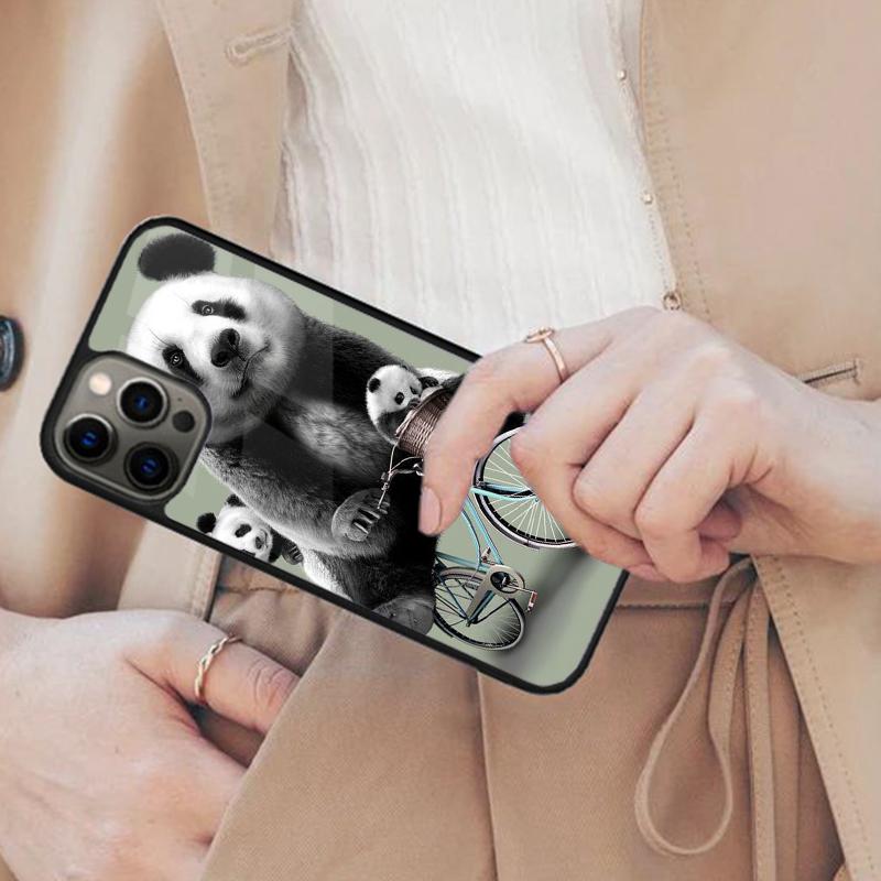 Panda and bamboo pattern Magnetic Phone Case For APPLE iPhone 17 Air 16 14 13 12 Pro Max 15 Plus Wireless Charge MagSafe Cover