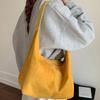 Zipper Suede Matte Hobo Bag Handbag Female Tote Bag Portable Vintage PU Crossbody Bag  Children