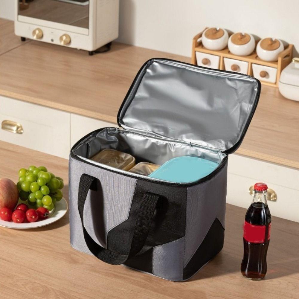 Izolační taška s velkou kapacitou Vodotěsné tašky na uskladnění potravin Přenosná termotaška na jídlo Kancelář