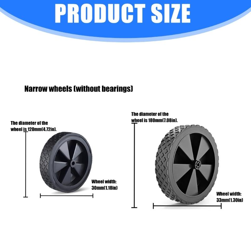 2 Stück Ersatzräder Geeignet für faltbare Campingwagen Werkzeuglose Montage Langlebigkeit Gummireifen Einfache Montage