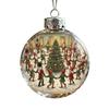 Christmas Ball Ornaments Snow House/Tree/Santa Clear Xmas Ball Hanging Decoration for Holiday Winter Tree Decor