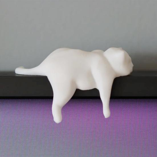 Ozdoba Leniwy Gruby Kot Drukowanie 3D Realistyczny Design Figurka Kota PLA Realistyczna Statuetka Zwierzęca Dekoracja Kotka