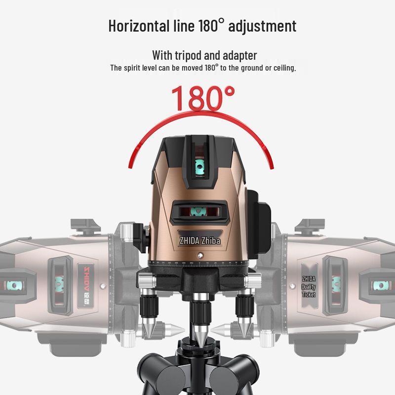 New High-Capacity Green Laser Infrared Level Tool - 35 Lines, Strong Light, Outdoor Automatic
