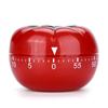 Zifferblatt-Timer, 60-Minuten Mechanischer Analog-Timer, Edelstahl, Federbetrieben, mit Alarm, Einfache Bedienung, Tomatenform, Kompakt, für Zuhause, Arbeit,