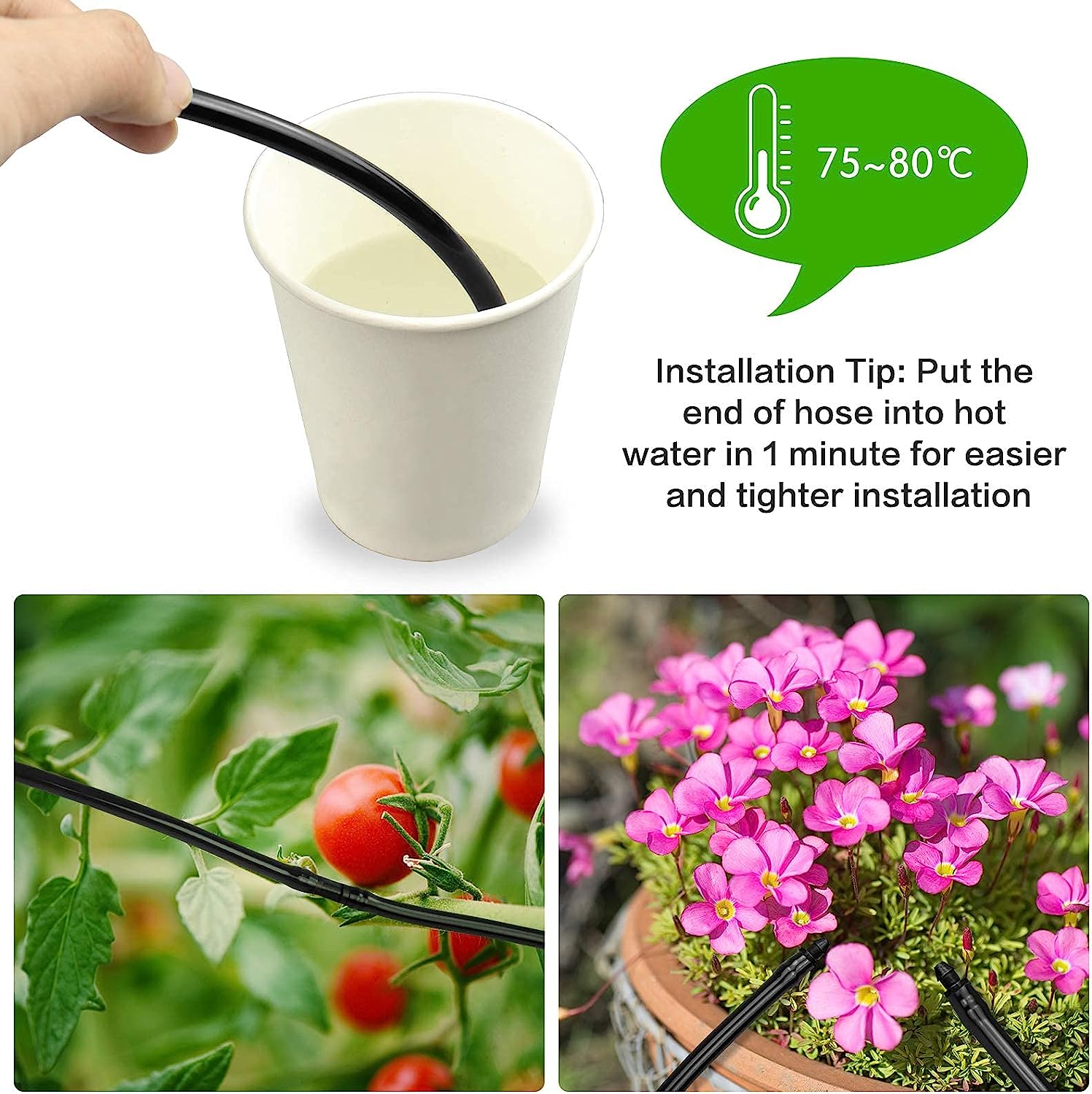 Соединительные фитинги с зазубринами для капельного орошения 1/4 дюйма — фото 5