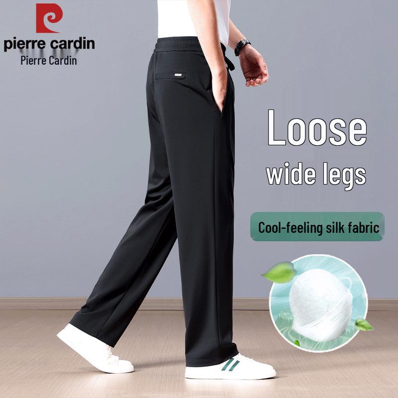 

Pierre Cardin Men s Silk Blend Loose High-Waist Casual Pants XL