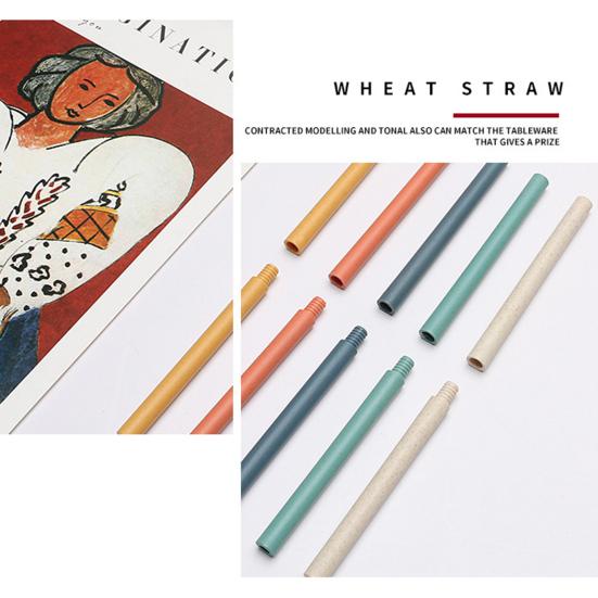 1 Sada Piják Slámka Závitový Design 2 Sekce Rovná Trubice Žáruvzdorná Skládací Potravinářská Vodní Slámka Domácí Potřeby