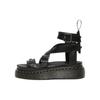 Leather Thick Sole Simple Fashion Sandals Unisex Sandals Black 27569001