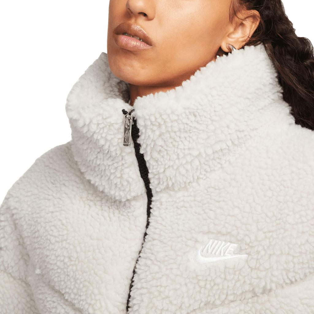 New Nike Velvet Jackets Women's Gray White DQ6869-072