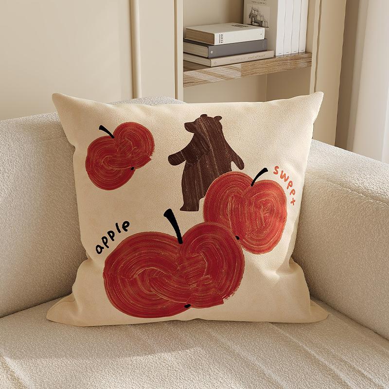 

Cute Cushion Cover 45x45cm/50x50cm Pillow Cover Chinese Style Pillowcase Sofa Decorative Throw Pillow Case for Living Room Decor 45x45cm