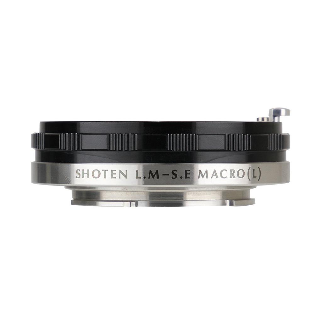 SHOTEN Mount Adapter M Lens to Sony with Helicoid Version LM-SE (Leica M-Mount E-Mount Adapter) (Light (+5mm), Black)