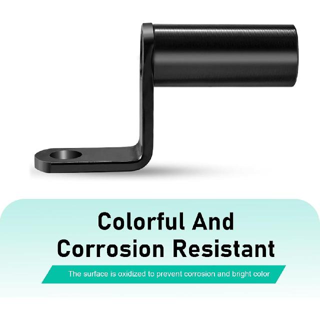 1 PC Motorcycle Conversion Bracket, Aluminum Alloy Motorcycle Mirror Mount Extension Bar, Stable Durable Handlebar Extender Bracket, Universal for