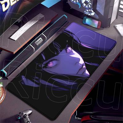 Non-Slip Rubber Mousepad Cool Anime Girl HD Printing Mousepads E-Sports Setup Office Decor Accessory Professional Game Mause Pad