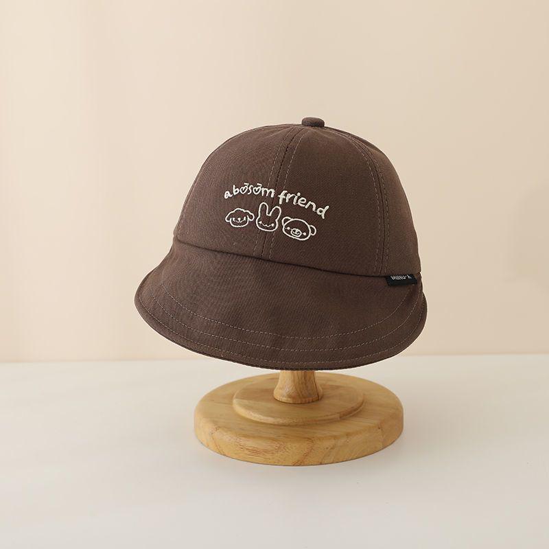 Kids' Spring & Autumn Brimmed Bucket Baseball Cap - UV Sun Protection for Baby Boys & Girls