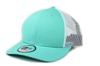 New Era Trucker Cap Low Profile Snapback, Mint/White