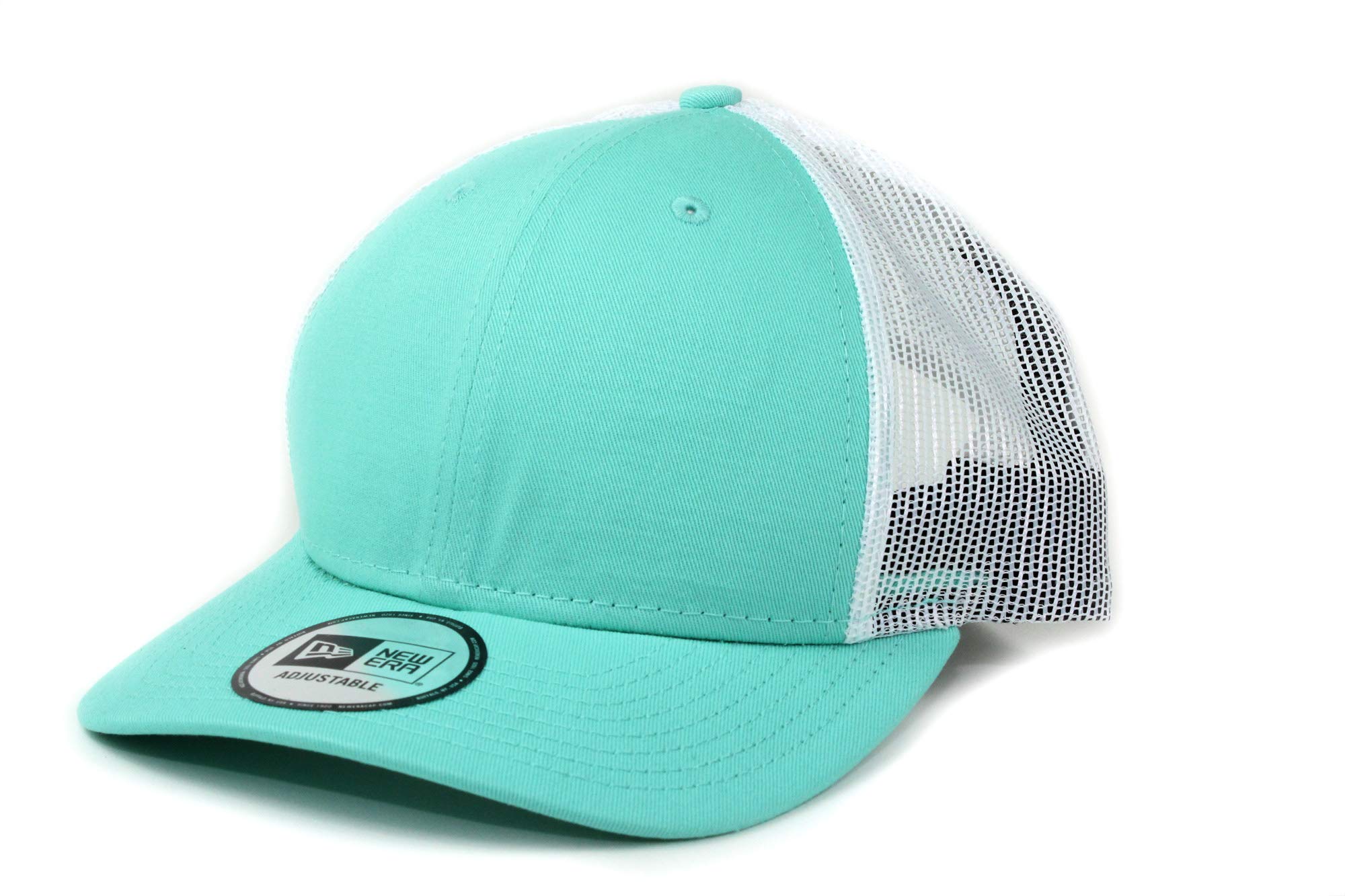 

New Era Trucker Cap Low Profile Snapback Mint/White