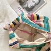 Knitted Women's Rainbow Stripe Shoulder Bag 2023