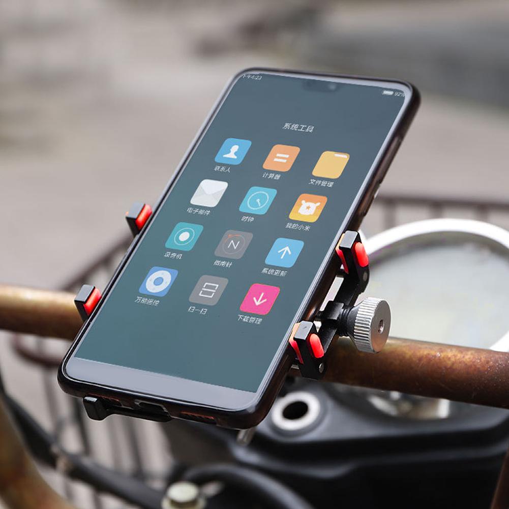 Lenkerhalterung Aluminiumlegierung Fahrrad Handyhalterung Fahrradzubehör Rot