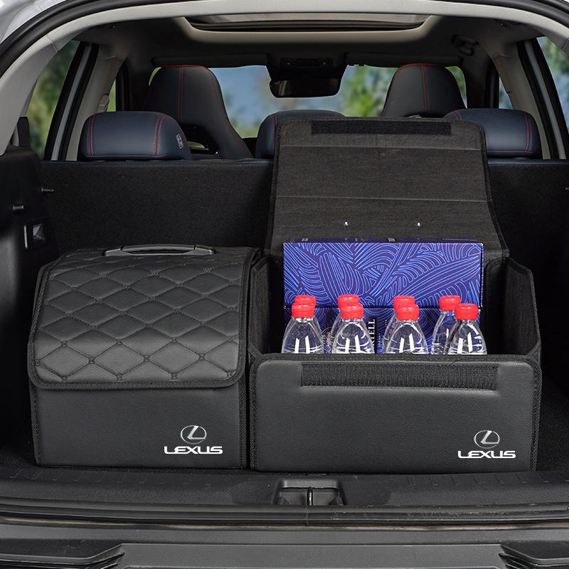 SFSE5 Car Trunk Organizer Box Foldable Storage Bag Tidying Tools For Lexus F SPORT ES RX NX LS UX LM LX GX LC RZ IS CT GS RC HS SC TX