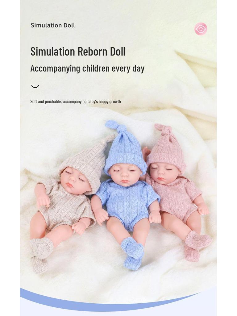 Mini Realistic Silicone Reborn Doll – Children's Soft Body Girl Figure Gift