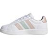 Adidas Street Talk J Series Versatile Comfortable Low-Top Kids Skate Shoes Kids Skate Shoes White Pink Green JQ6890