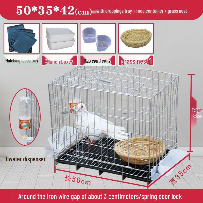 Large Pigeon Cage for Breeding & Pairing with Free Shipping - Ideal for Household Use